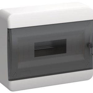 Корпус ЩРН-П-12 TEKFOR IP41 черн. прозр. дверь пластик. IEK TF5-KP12-N-12-41-K01-K03