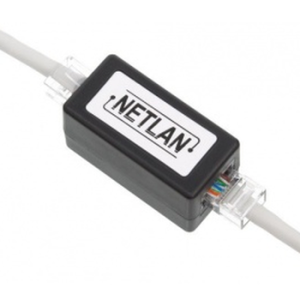 Соединитель кабельный RJ45-RJ45 (8P8C) кат.5E (класс D) 100МГц неэкранир. черн. (уп.10шт) NETLAN EC-UCB-55-UD2-BK-10