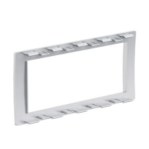 Рамка 4мод. универс. под Brava/VIVA/45х45 сер. металлик DKC F00013G