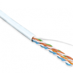 Hyperline UUTP4-C5E-S24-IN-LSZH-WH-100 (100 м) Кабель витая пара, неэкран. U/UTP, категория 5e, 4 пары (24 AWG), одножильный (solid), LSZH, нг(С)-HF, -20градC – +75градC, белый - гарантия: 15 лет компонентная, 25 лет системная