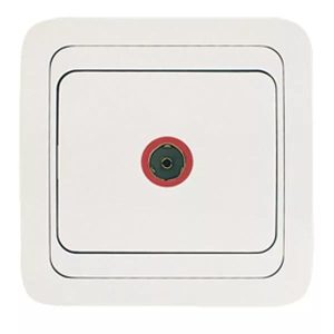 Розетка TV оконечная Mimoza бел. Makel 12027