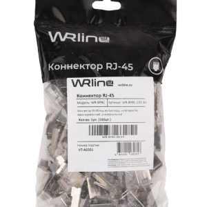 Коннектор RJ45 под витую пару кат.5E экранир. WR-8P8C-5E-SH универс. WRline 505229