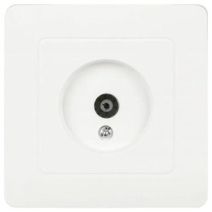 Розетка телевизионная одиночная TV СП Style 7-301-01 IP20 бел. Intro Б0060647
