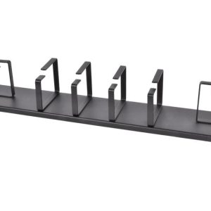 Органайзер кабельный горизонтальный ГКО-2-6-9005 2U Ш=19дюйм Г=85мм односторон. кольца ЦМО 1258993