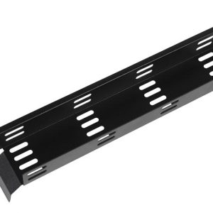 Органайзер кабельный горизонтальный ГКО-Л-1-9005 2U Ш=19дюйм Г=67.6мм односторон. пластик. канал ЦМО 1259009