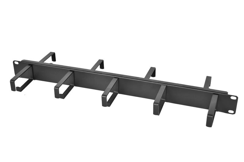 Органайзер кабельный горизонтальный ГКО-1-9-9005 1U Ш=19дюйм Г=154.2мм двухсторон. кольца ЦМО 1793568