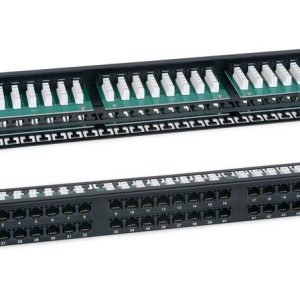Патч-панель 19дюйм 1U 48 портов кат.5E PLHD-48-Cat.5e-Dual Cabeus 7487c