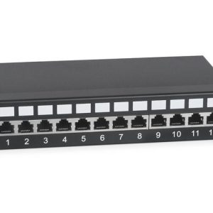 Патч-панель 10дюйм установ. размер 236мм 12 портов RJ45 полностью экранир. кат.6 Dual IDC Cabeus 7953c
